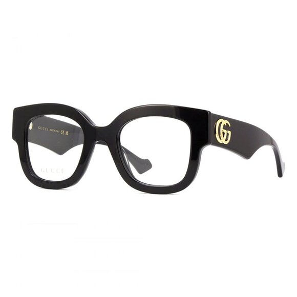 NEW GUCCI SQUARE EYEGLASSES GUCCI GG1423O 001 BLACK CLEAR EYEWEAR - Picture 1 of 3